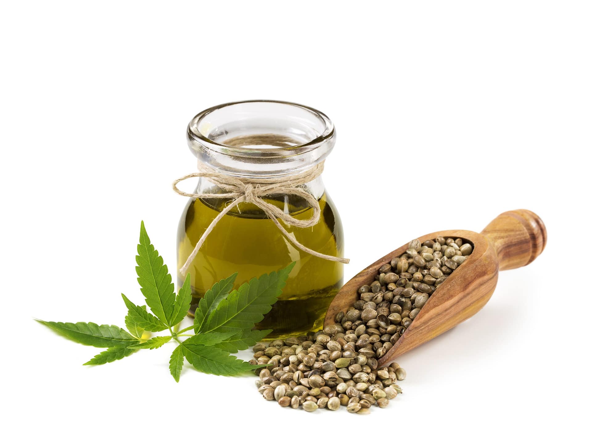 Hemp,Oil,N,A,Glass,Jar,Isolated,On,A,White
